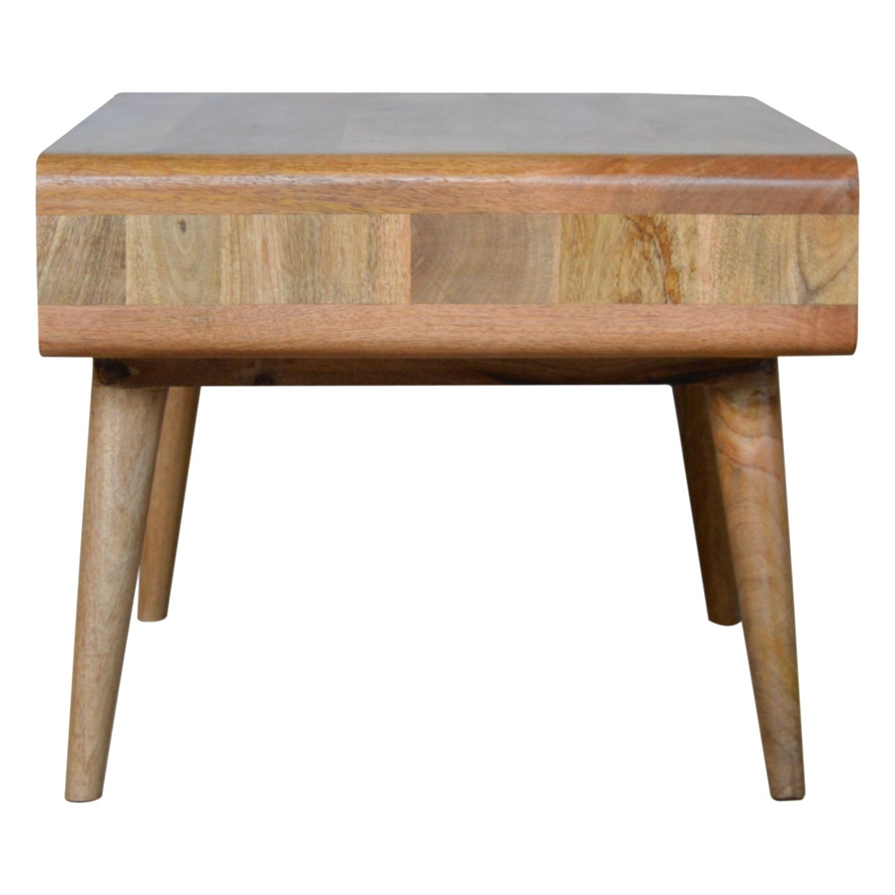 Trendy Curved Oak-ish Coffee Table - Furniture One Shop