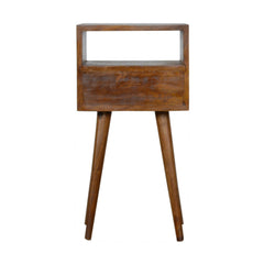 Charing Cross Mini Geo Brass Bedside - Furniture One Shop