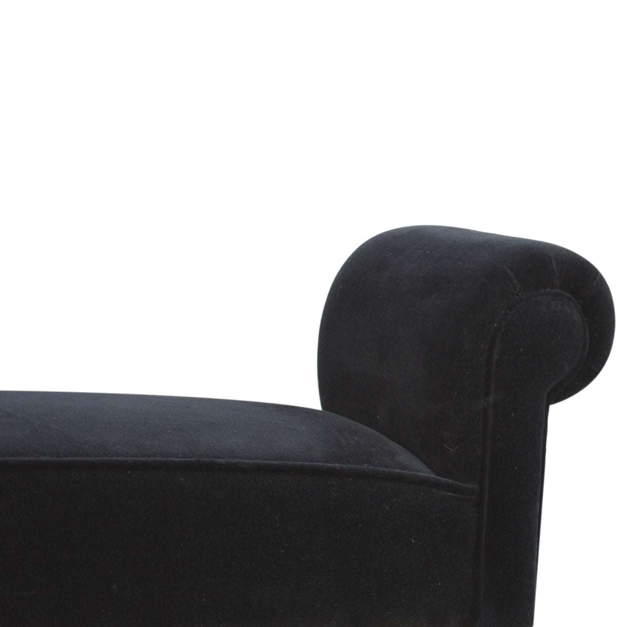Bistro Bench Black Velvet Bench