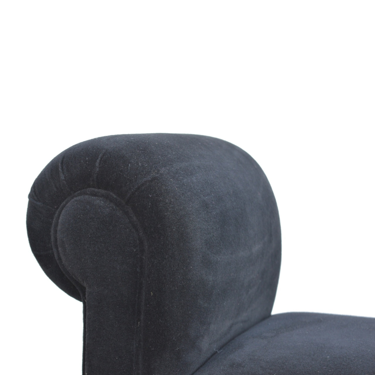 Bistro Bench Black Velvet Bench
