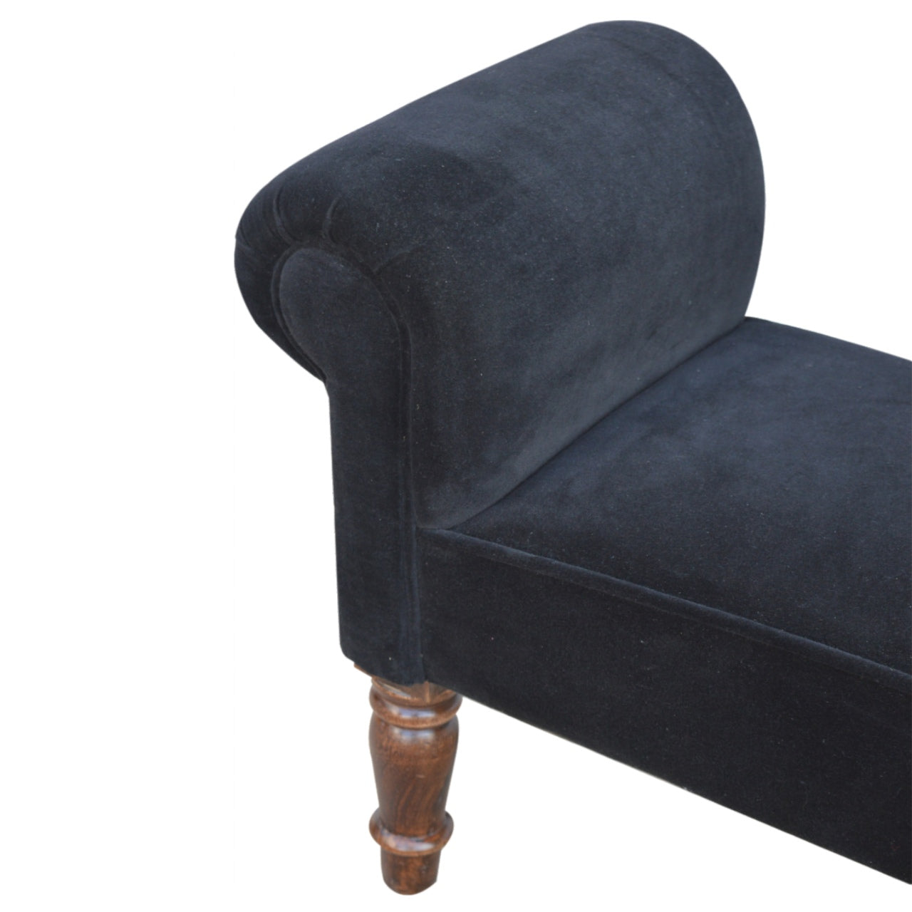 Bistro Bench Black Velvet Bench