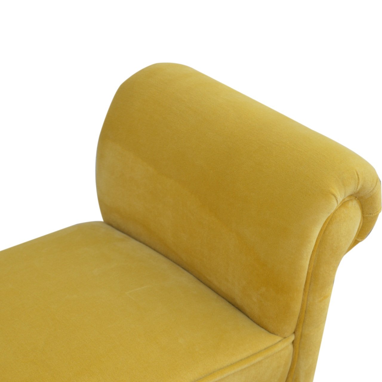 Foodie Seat Mustard Velvet Bench