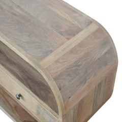 Bruce Curved Edge TV Unit with 2 Drawers