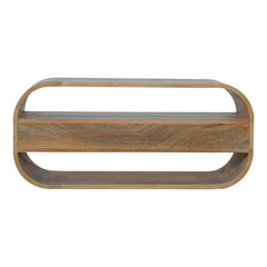 Bruce Curved Edge TV Unit with 2 Drawers