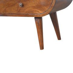 StyloCraze Chestnut Circular TV Stand - Furniture One Shop