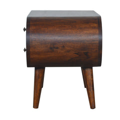 StyloCraze Chestnut Circular TV Stand - Furniture One Shop