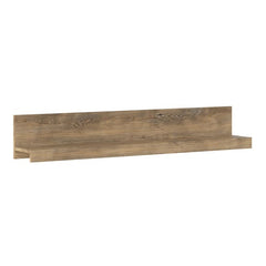 Rapallo wide wall shelf in Chestnut and Matera Grey 135 cm - UK