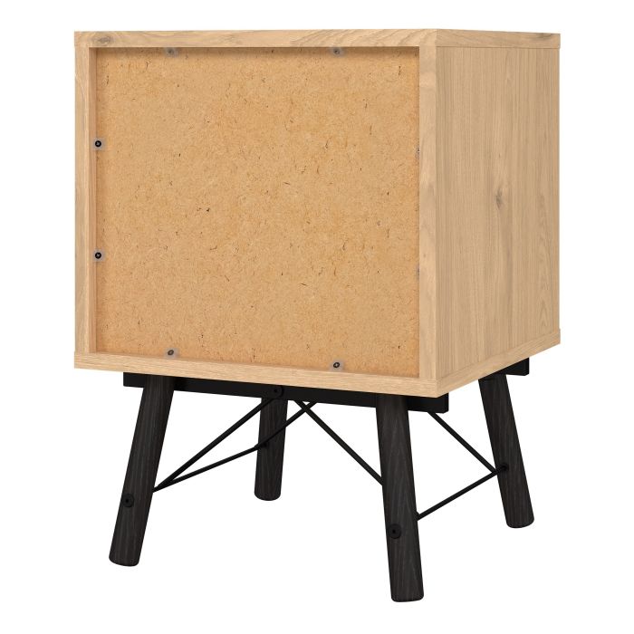 Ry Bedside Cabinet 2 Drawer in Jackson Hickory Oak - UK
