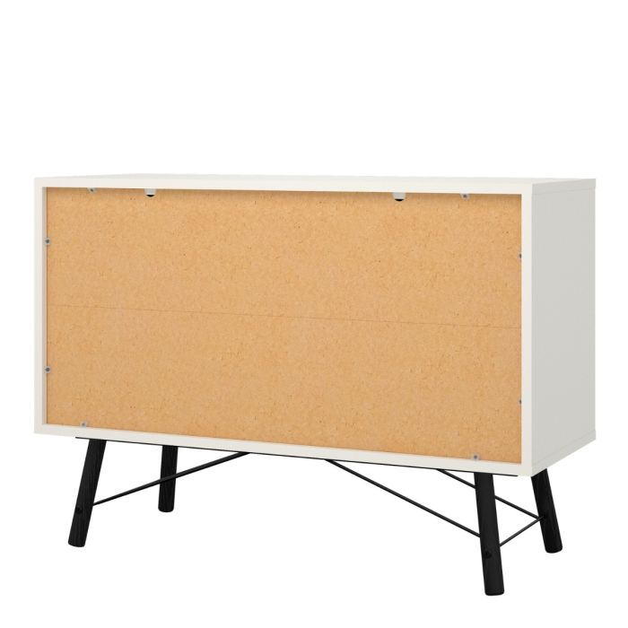 Ry Sideboard with 1 door + 2 drawers in Matt White - UK