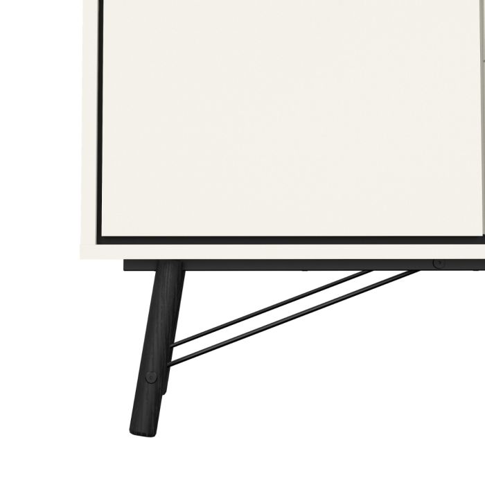 Ry Sideboard with 1 door + 2 drawers in Matt White - UK