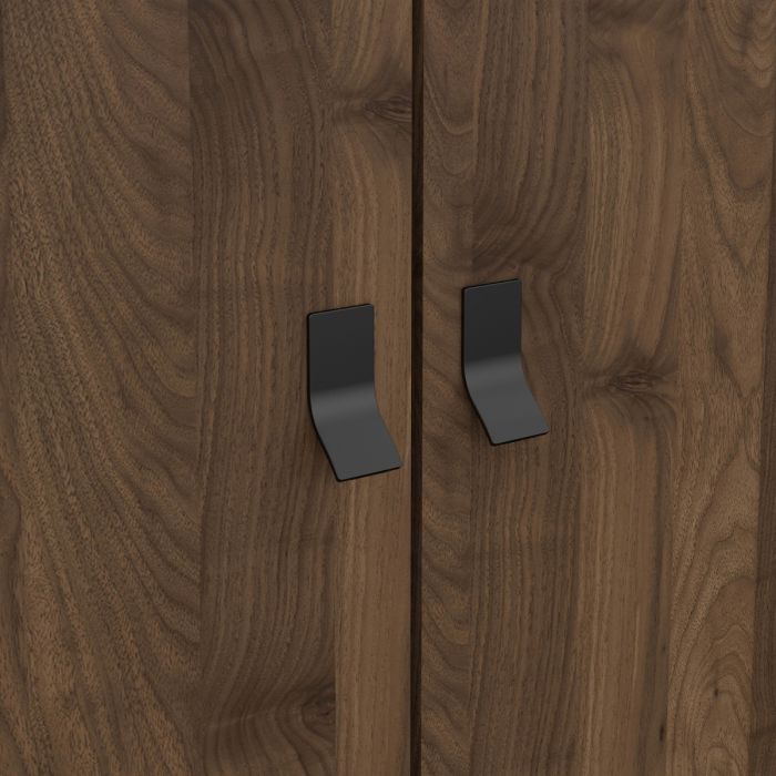 Ry Wardrobe 3 doors + 3 drawers in Matt Black Walnut - UK