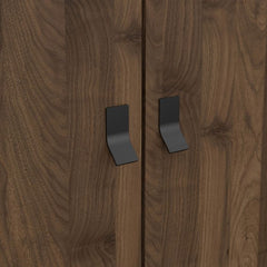 Ry Wardrobe 3 doors + 3 drawers in Matt Black Walnut - UK