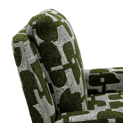 Seville Electric Fabric Reclining Chair With USB In Green And White