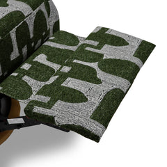 Seville Electric Fabric Reclining Chair With USB In Green And White