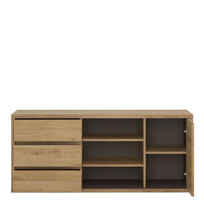Shetland 1 Door 3 Drawer TV Cabinet - UK