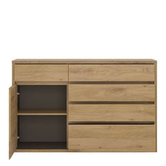 Shetland 1 Door 5 Drawer Sidebaord - UK - Furniture One Shop