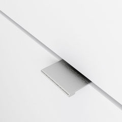 Shoes Shoe cabinet w. 4 tilting doors and 2 layers in White - UK