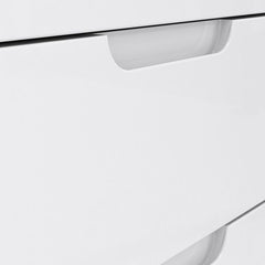 Sienna 4 Chest of Drawers 1 Door in White High Gloss - UK