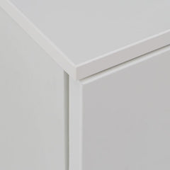 Sienna Abstract Chest of in White High Gloss - UK - Furniture One Shop