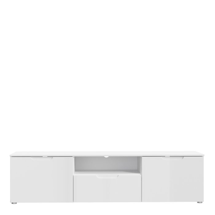 Sienna TV Unit in White High Gloss - UK