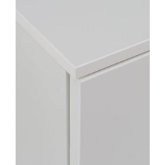 Sienna Wide Chest of 4 Drawers and 2 Doors in White High Gloss - UK