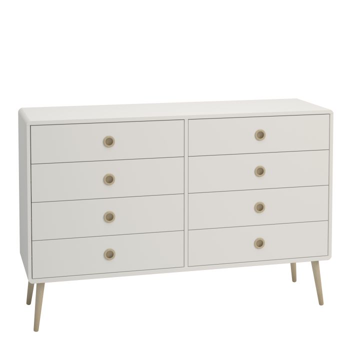 Softline 4 + 4 Wide Chest Off White - UK