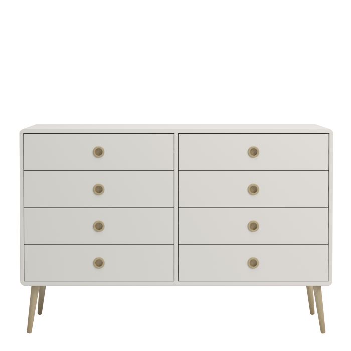 Softline 4 + 4 Wide Chest Off White - UK