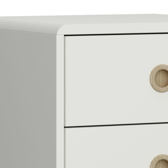 Softline 4 + 4 Wide Chest Off White - UK