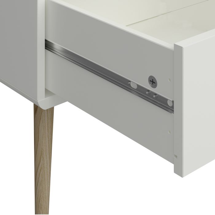 Softline 4 + 4 Wide Chest Off White - UK