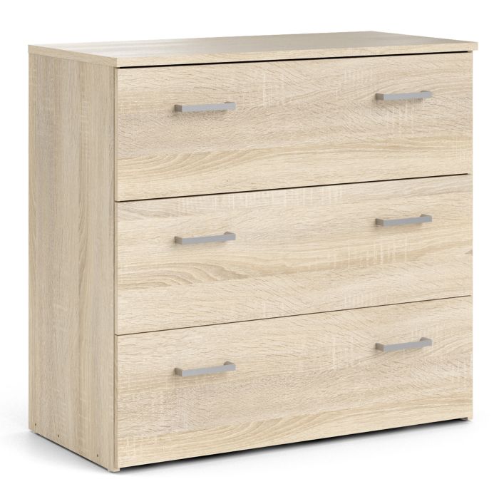 Space Wooden Chest of 3 Drawers in Oak