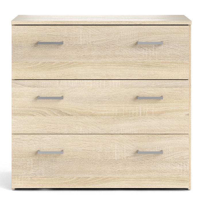Space Wooden Chest of 3 Drawers in Oak