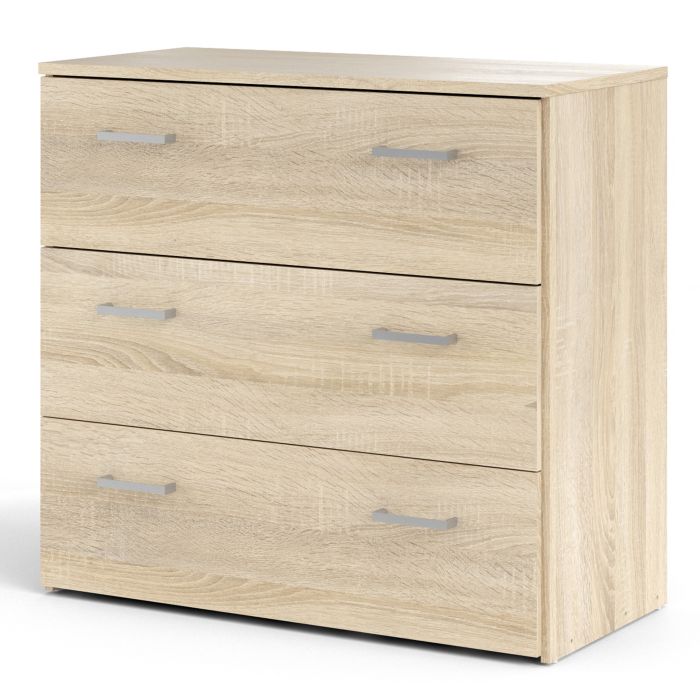 Space Wooden Chest of 3 Drawers in Oak