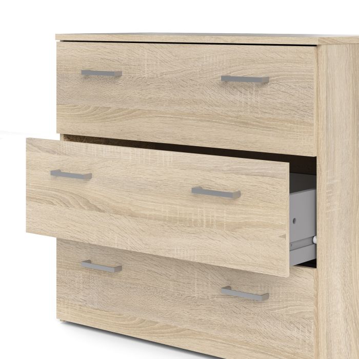 Space Wooden Chest of 3 Drawers in Oak
