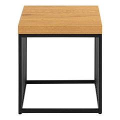 Strington Side Table in Black and Oak - Furniture One Shop