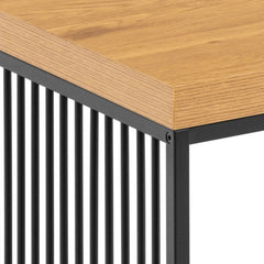 Strington Side Table in Black and Oak - Furniture One Shop