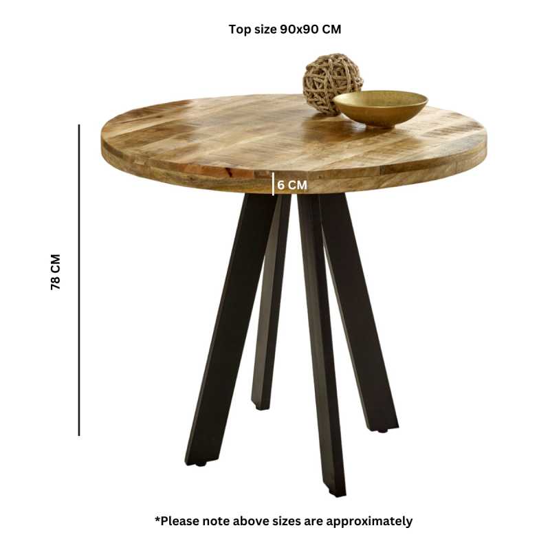 Surrey Round Dining Table 4 Seater - UK