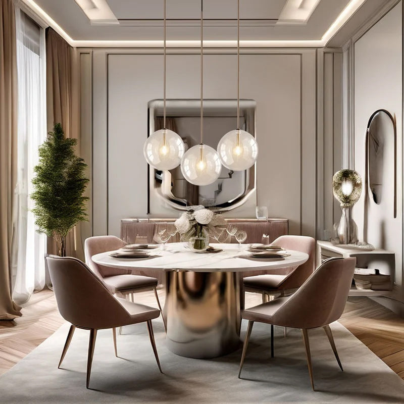 The Glass Ball - Sleek Scandivan Pendant Light