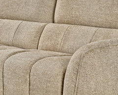 Turin Fabric Electric Recliner Left Hand Corner Sofa In Mocha