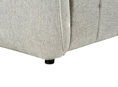 Turin Fabric Electric Recliner Left Hand Corner Sofa In Silver