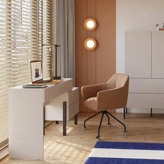 Yukon Wooden Dressing Table with 4 Drawers in Cashmere - 143cm