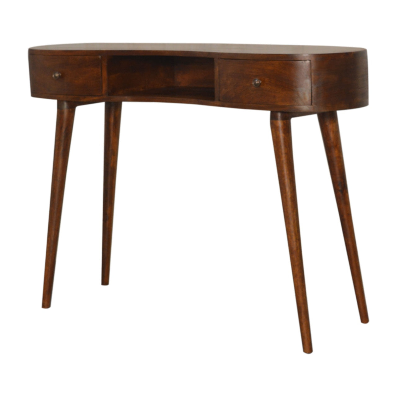 Lincoln Chestnut Wave Laptop Desk - Furniture One Shop