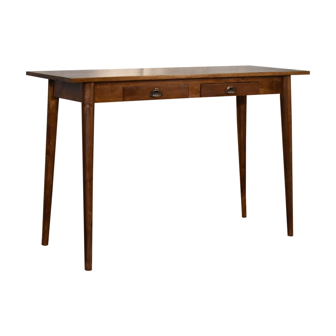 Ripon 2 Drawer Chestnut Laptop Desk - Furniture One Shop