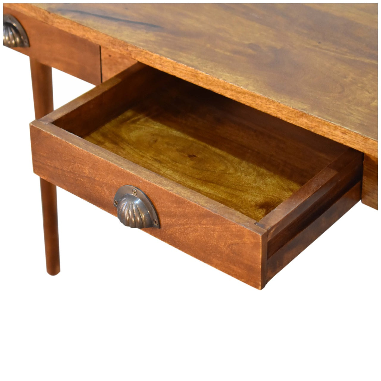 Ripon 2 Drawer Chestnut Laptop Desk - Furniture One Shop