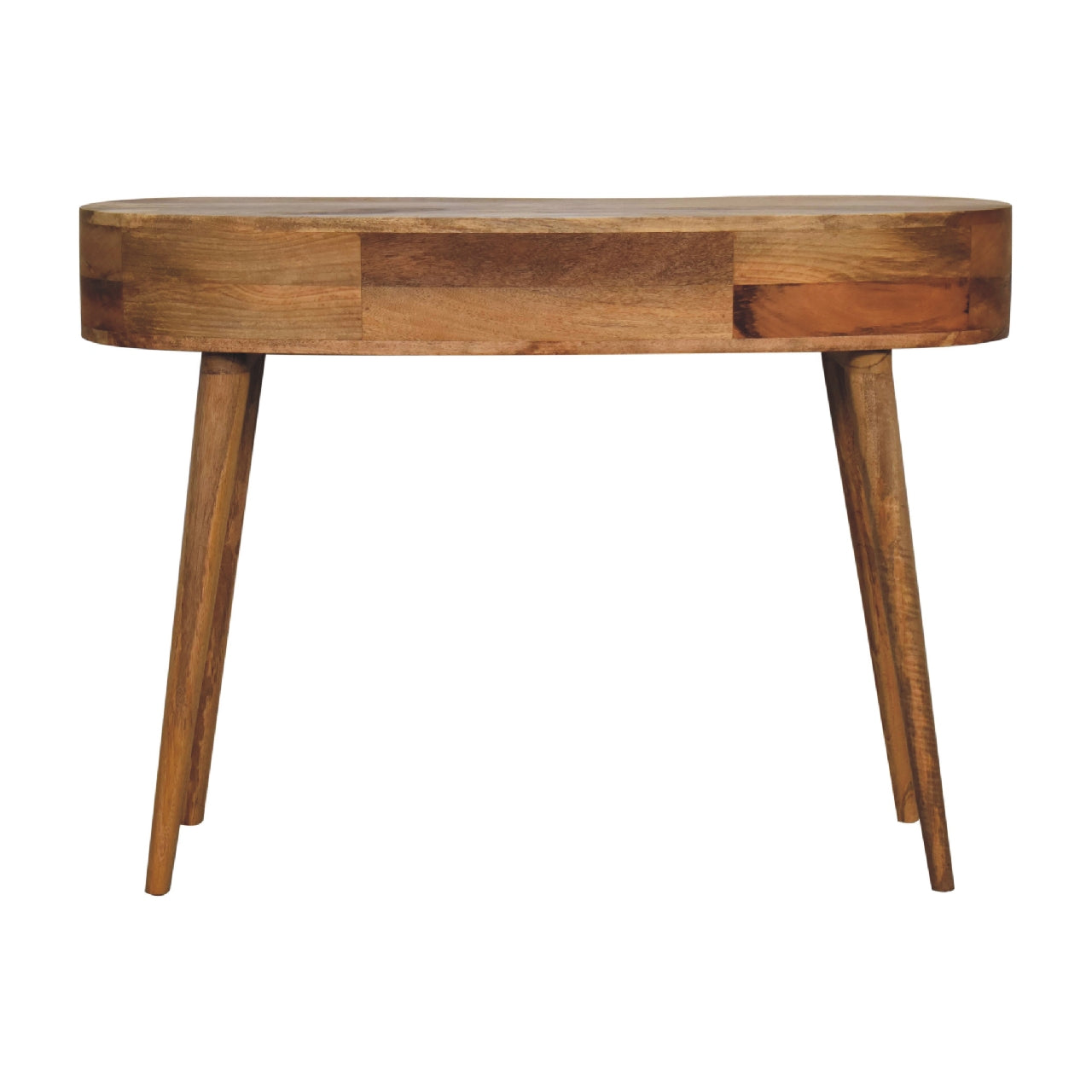 Truro Oak-ish Wave Laptop Desk - Furniture One Shop