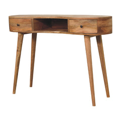 Truro Oak-ish Wave Laptop Desk - Furniture One Shop