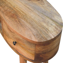 Truro Oak-ish Wave Laptop Desk - Furniture One Shop