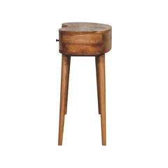 Truro Oak-ish Wave Laptop Desk - Furniture One Shop