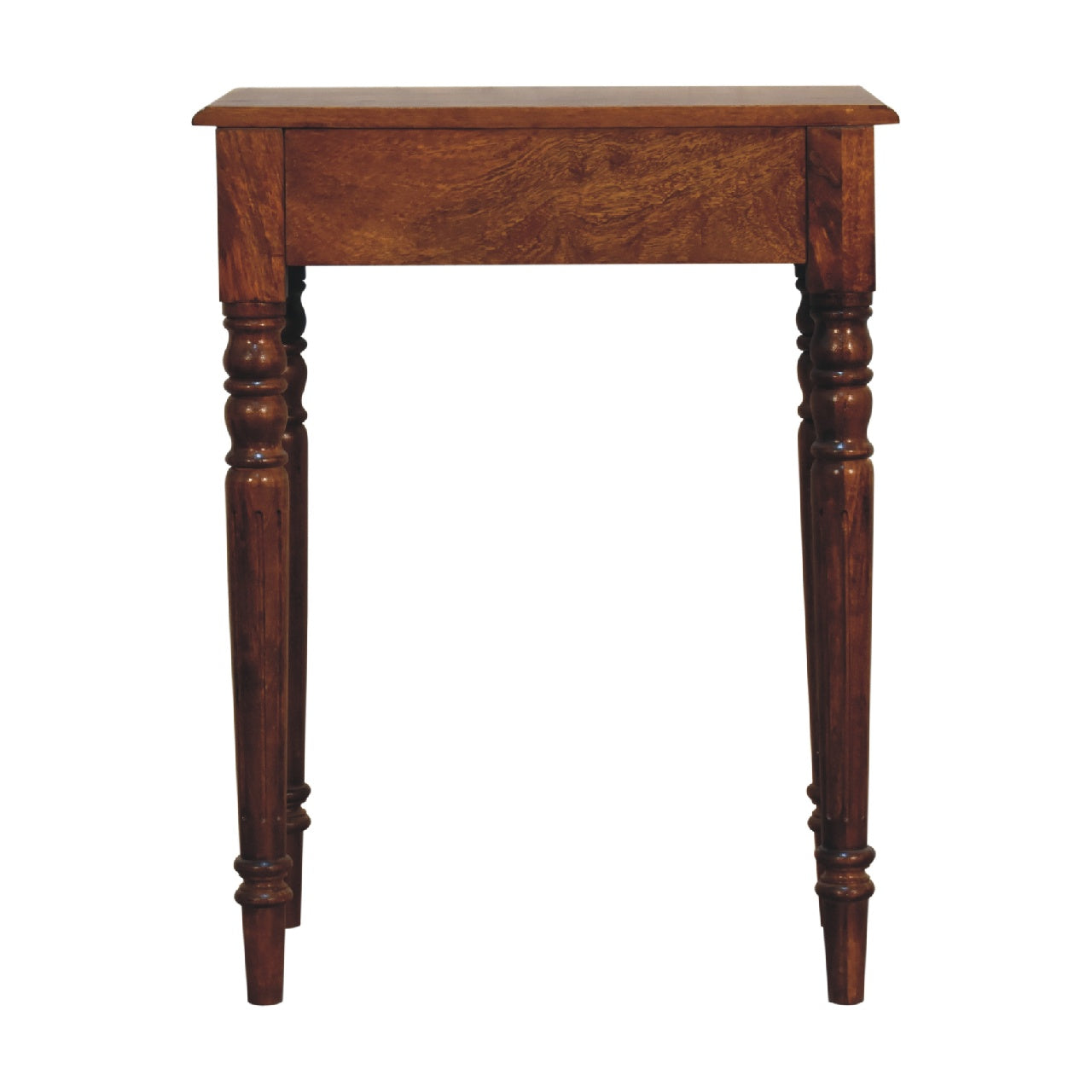 York Chestnut Turned Leg Laptop Desk - Furniture One Shop