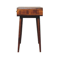 Salford Curved Chestnut Laptop Desk - Furniture One Shop