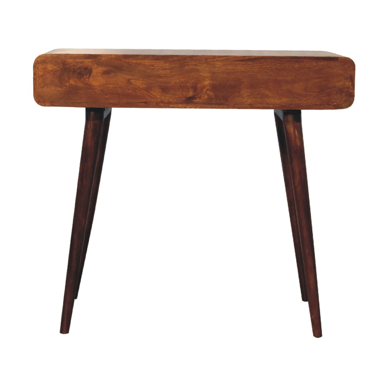 Salford Curved Chestnut Laptop Desk - Furniture One Shop
